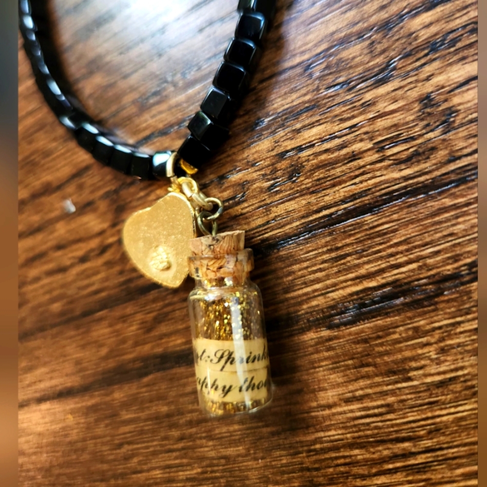 💛XOXO Handcasted Smarties Heart Charm & Pixie Dust Necklace -One Of A Kind🧚‍♀️ - Picture 12 of 15